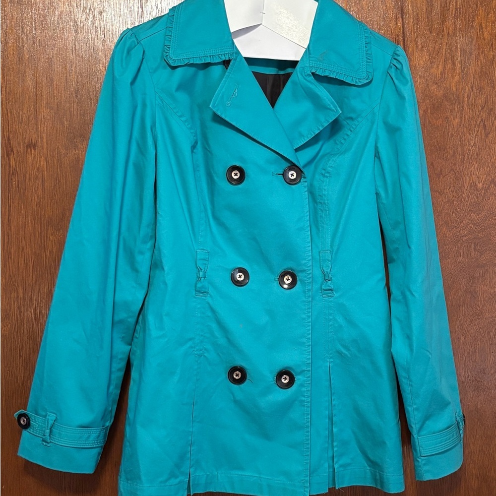 Vintage 80’s Candies Teal Green 
 Double-Breasted Women's Jacket Size Medium